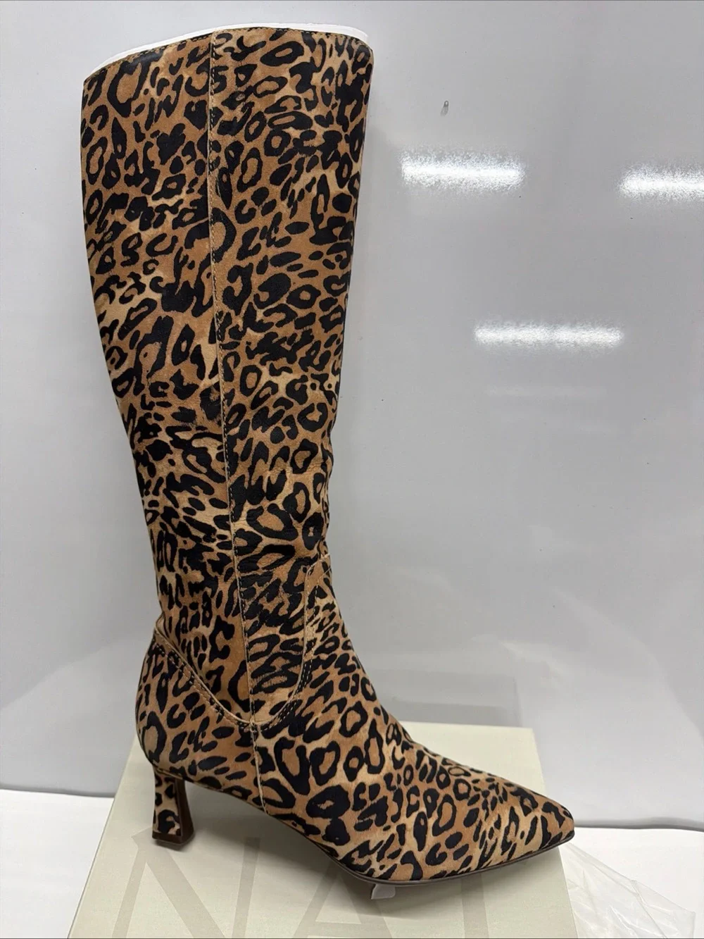 Deesha Knee-High Boot - Dark Brown Leopard Naturalizer